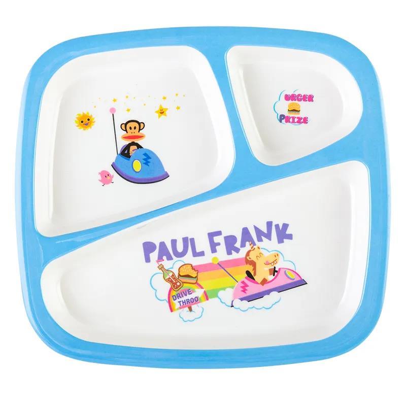 大嘴猴(paul frank)儿童餐具五件套PFC7005T 男孩女孩双色可选 芭比粉/天空蓝 卡通可爱餐盘 礼盒