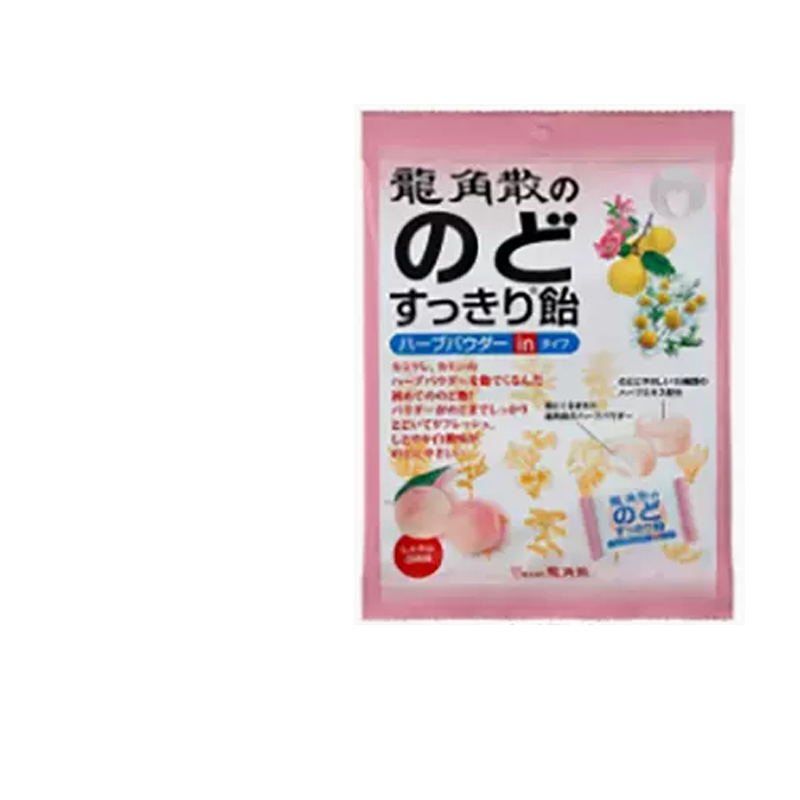 日本龙角散润喉糖水蜜桃口味80g