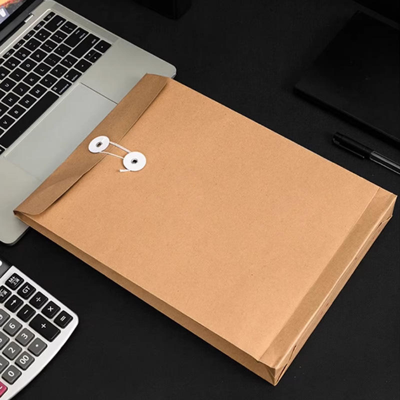 伴公式B1089 300g牛皮纸档案袋A4 侧宽5cm 50个/扎(单位:扎)高清大图