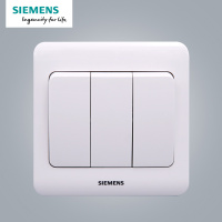 西门子(SIEMENS)开关插座 远景雅白系列三开单控5TA02311CC1