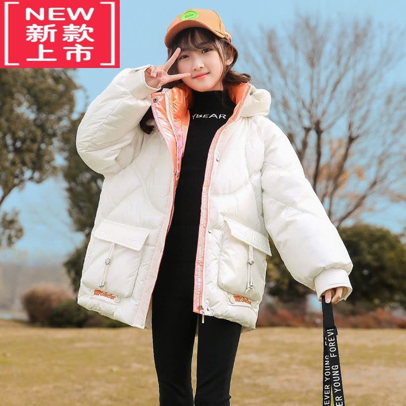 可莉允浠女童棉服外套冬装10岁小女孩8洋气9羽绒棉衣11加厚12中大童棉袄图片