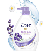 [原装进口]多芬(DOVE)沐浴露 薰衣草与洋甘菊滋养美肤沐浴乳1000g 港版