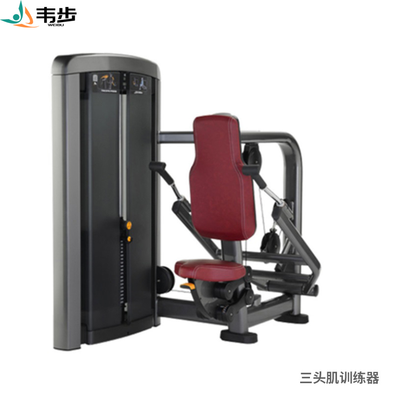 韦步LS510商用坐式肱三头肌手臂下压练习肌肉专项训练局部型力量器械高清大图