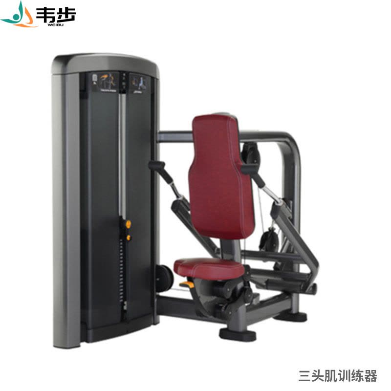 韦步LS510商用坐式肱三头肌手臂下压练习肌肉专项训练局部型力量器械图片