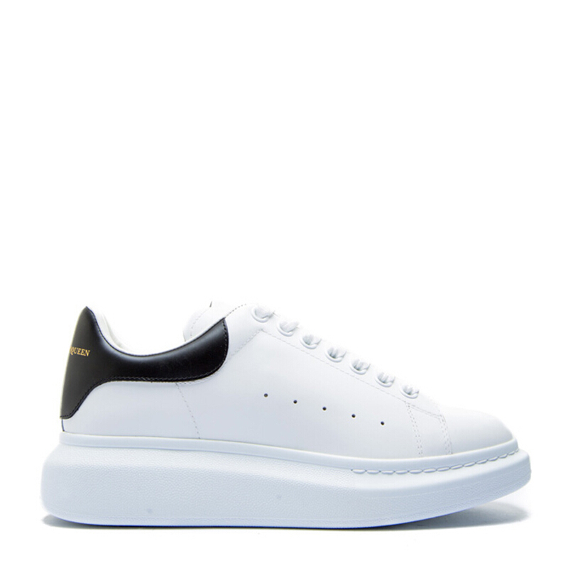 正品保证alexandermcqueen亚历山大麦昆小白鞋早春男款休闲鞋经典黑尾