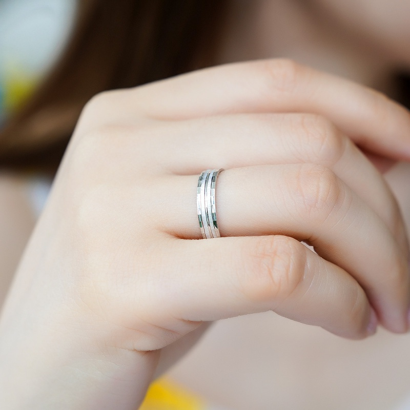 老庙黄金铂金pt950戒指一生一世情侣结婚活口可调节白金戒指男女