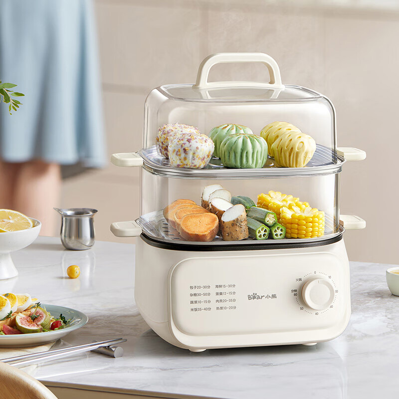 小熊电蒸锅大容量分体式可拆洗多用途DZG-SA0H6高清大图