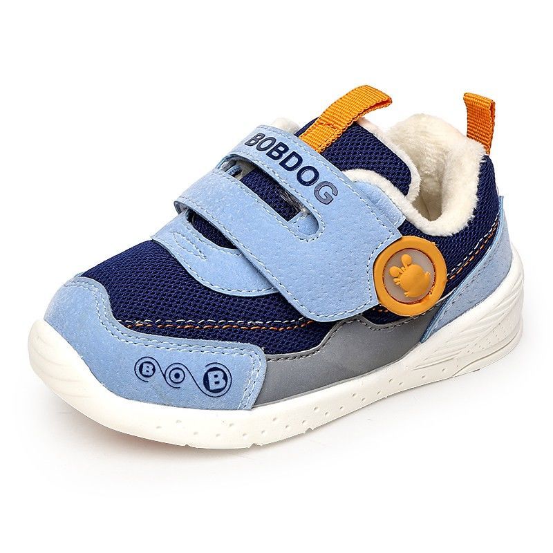 巴布豆童鞋男女童机能鞋宝宝运动鞋2019年冬季加绒保暖舒适透气