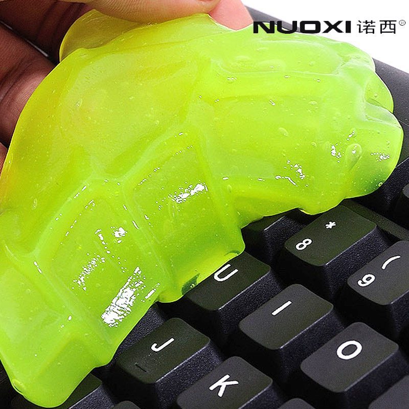 电脑键盘清洁泥清洁软胶汽车数码清洗清理工具去尘胶除尘贴清洁套装适合电子产品(一袋装)