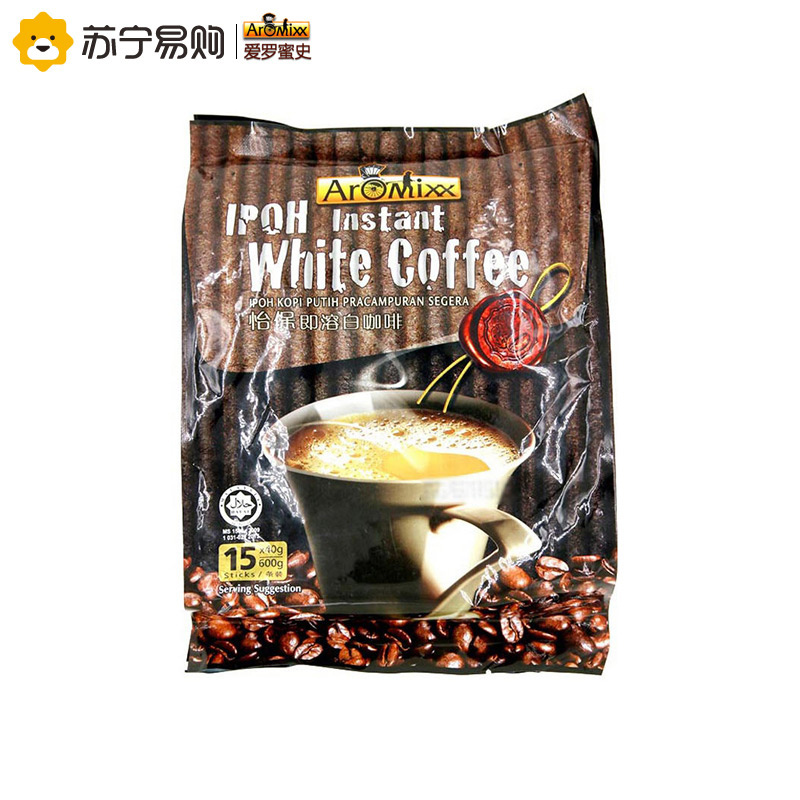 马来西亚进口 爱罗密史即溶白咖啡 600g/包(15条*40克)
