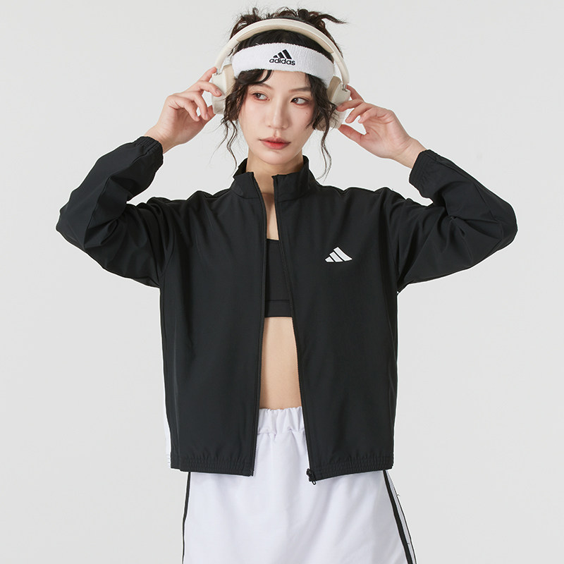 Adidas阿迪达斯夹克女装新款简约运动服时尚潮流休闲外套高清大图