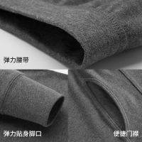 七匹狼秋裤男士保暖裤男薄款纯棉毛裤青年紧身单裤全棉线裤宽松衬裤