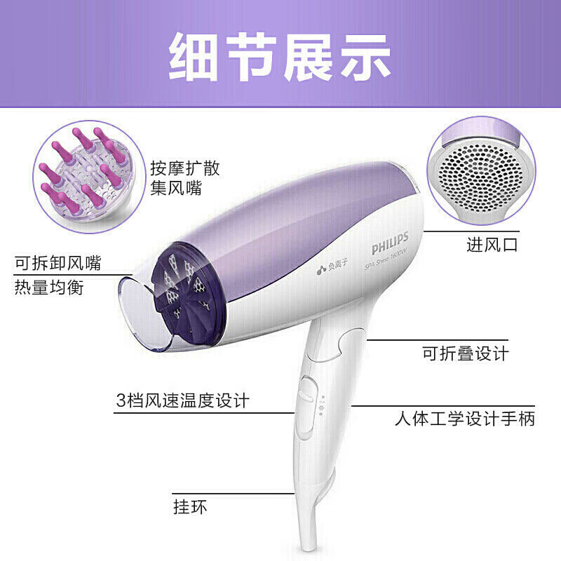 飞利浦(Philips) 电吹风 BHC113高清大图