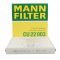 曼牌(MANN)空调滤CU22003适配森林人/奔腾/英菲尼迪FX/奇骏/天籁/欧蓝德劲界/奕歌/翼神