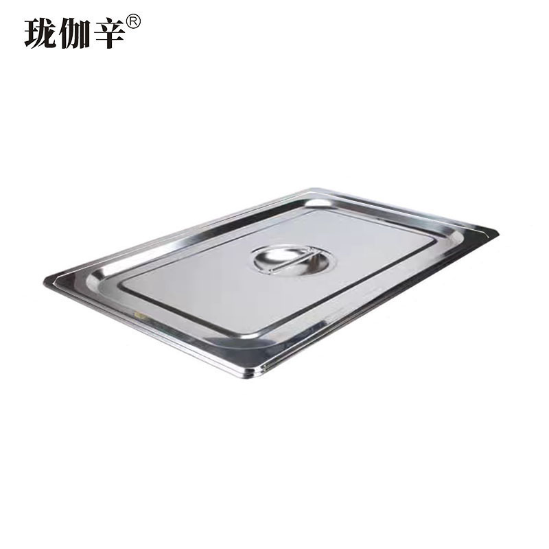 珑伽辛 不锈钢份数盆分餐盒 1/2盖子/个高清大图