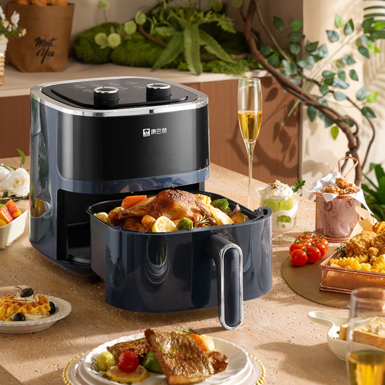 康巴赫乐享空气炸锅4L高清大图