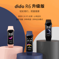 [体温测量款]彩屏智能监测血压睡眠心率过高提示来电信息提醒男女时尚运动跑步防水计步器健康苹果安卓手机通用手环fingertime 樱花粉