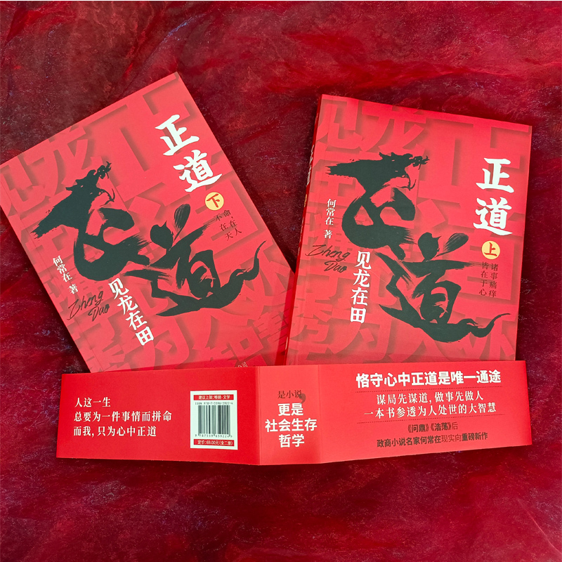 [正版]正道见龙在田 2册完整版何常在 著 政商小说名家何常在重磅新作 公务员生意人职场人社会人读书 一本书正道见龙在田