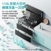 集成灶消毒柜款二星级消毒油烟机燃气灶 23立方变频大吸力5.2kW灶 i30G31 右排烟