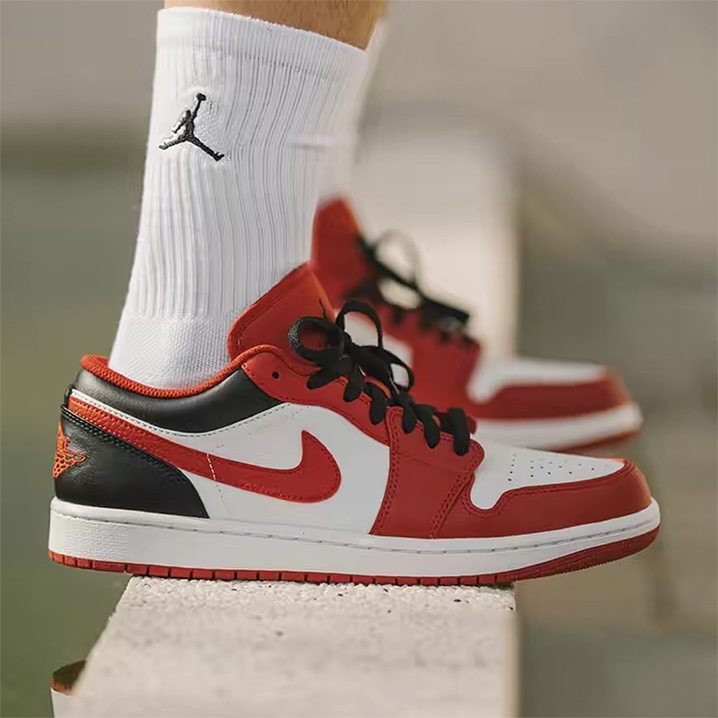 [经典aj]nike/耐克 air jordan 1 low aj1 红白黑 乔1低帮复古篮球鞋