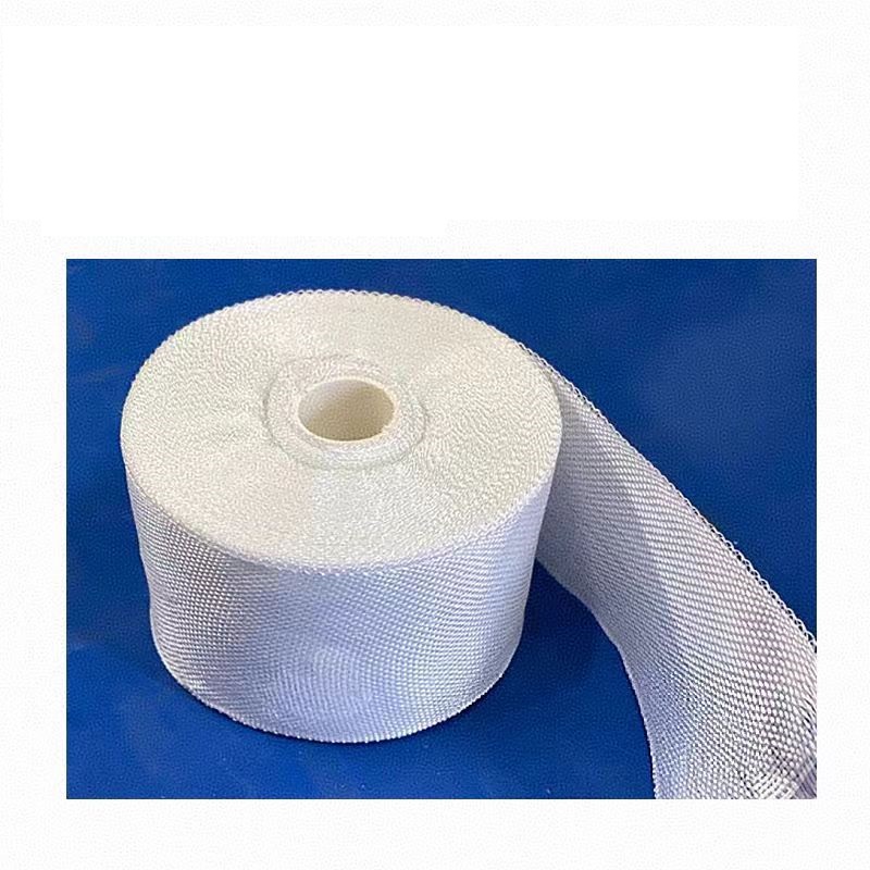 盛京联硕 耐高温玻璃丝带防火隔热纤维带绝缘纤维布 宽80mm长30米厚0.15mm 卷高清大图