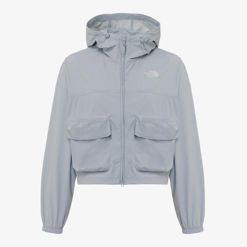The North Face女款冰川跑步防风保暖连帽夹克四季通用高清大图