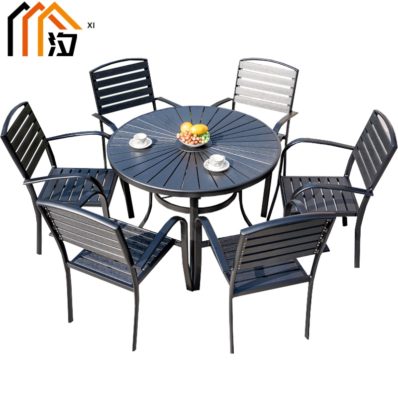 汐户外桌一桌六椅套