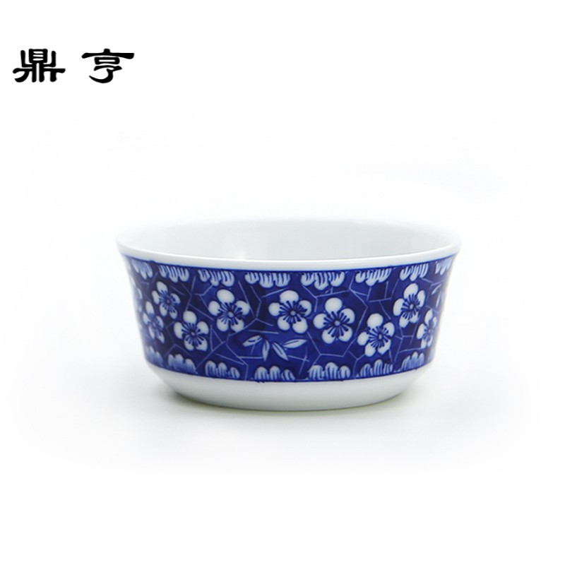 鼎亨 景德镇手绘青花品茗杯 陶瓷主人杯功夫茶杯小茶碗茶具单杯