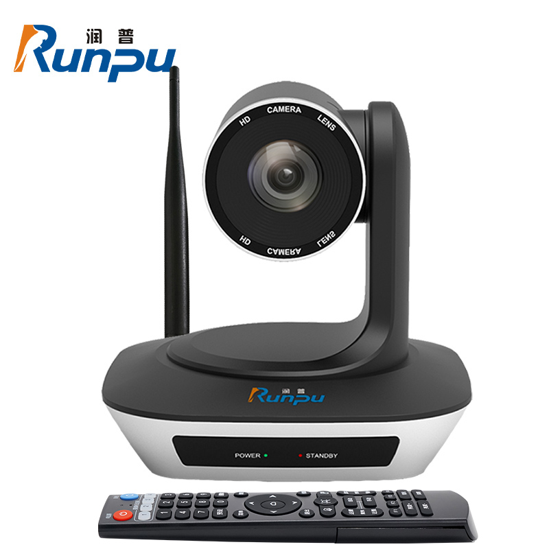 润普Runpu 视频会议摄像头2.4G无线摄像机大广角4K800万像素超清教育录播直播远程会议摄像机RP-V1080W