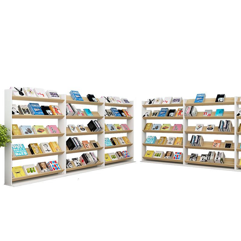 森美人简易书报置物架报刊架儿童绘本架杂志架资料架落地宣传展示架立式高清大图