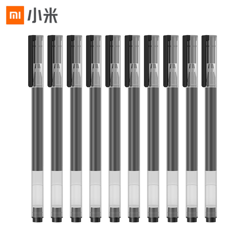[官方旗舰店]小米巨能写中性笔 10支装 0.5mm 商务办公学生中性笔会议笔 小米巨能写多彩中性笔 文具用品高清大图