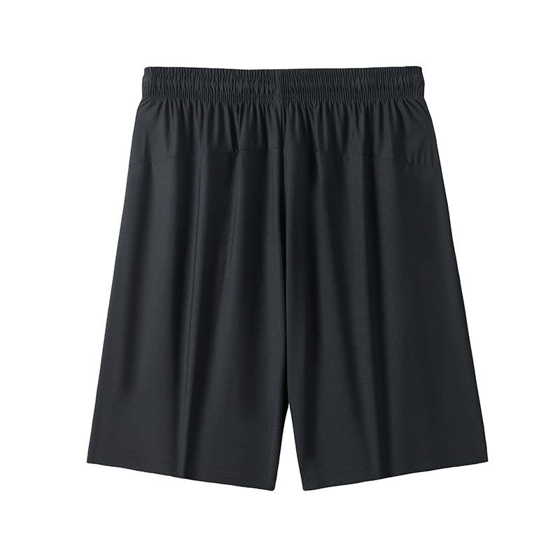 夏季大码男士冰丝弹力短裤清爽透气跑步健身休闲运动裤五分裤图片