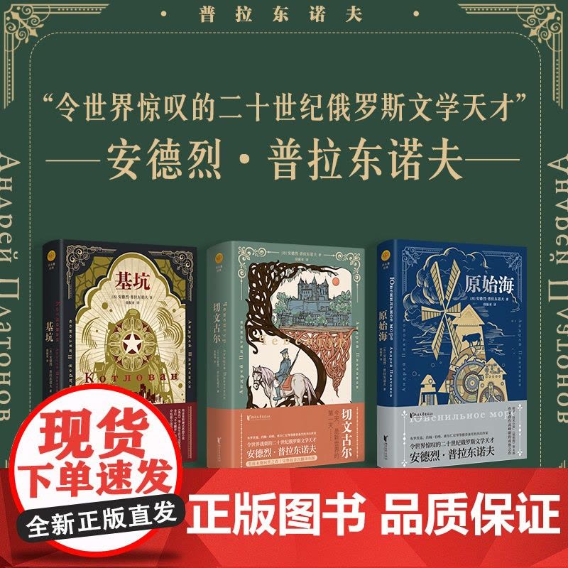 [浙江文艺出版社]切文古尔+基坑+原始海全套3册 俄语文学巨匠普拉东诺夫著 创作高峰期的成熟之作中短篇小说 海明威等图片