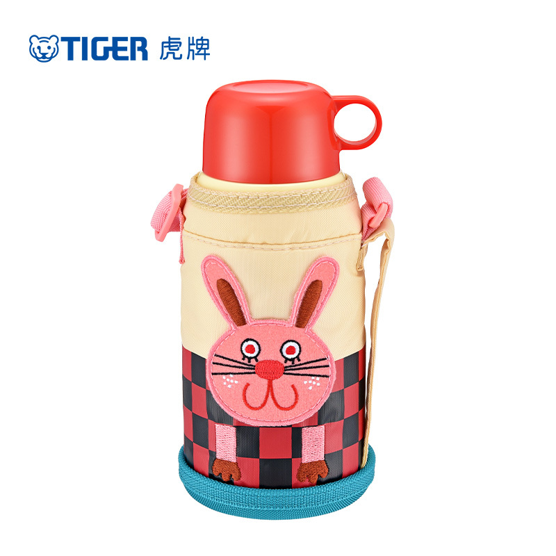 虎牌(tiger)保温杯 MBJ-A06C 600ML 小兔子ER 儿童真空不锈钢保温杯 卡通图案水杯