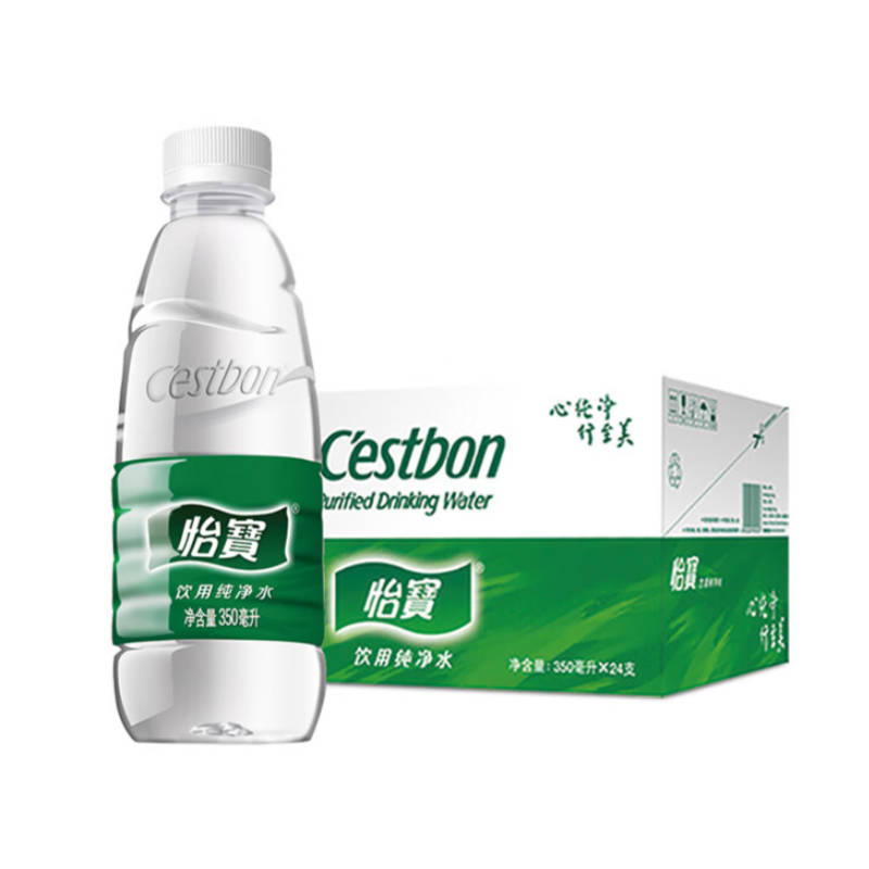 怡宝 饮用水 350ml*24瓶 整箱装高清大图