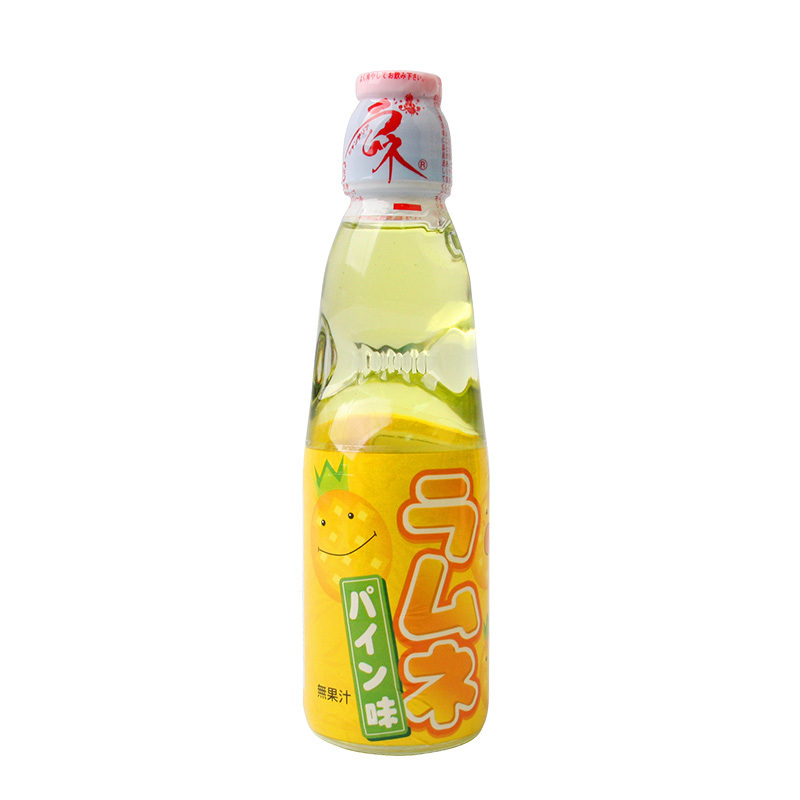 日本进口 哈达 波子汽菠萝香味碳酸饮料 200ml