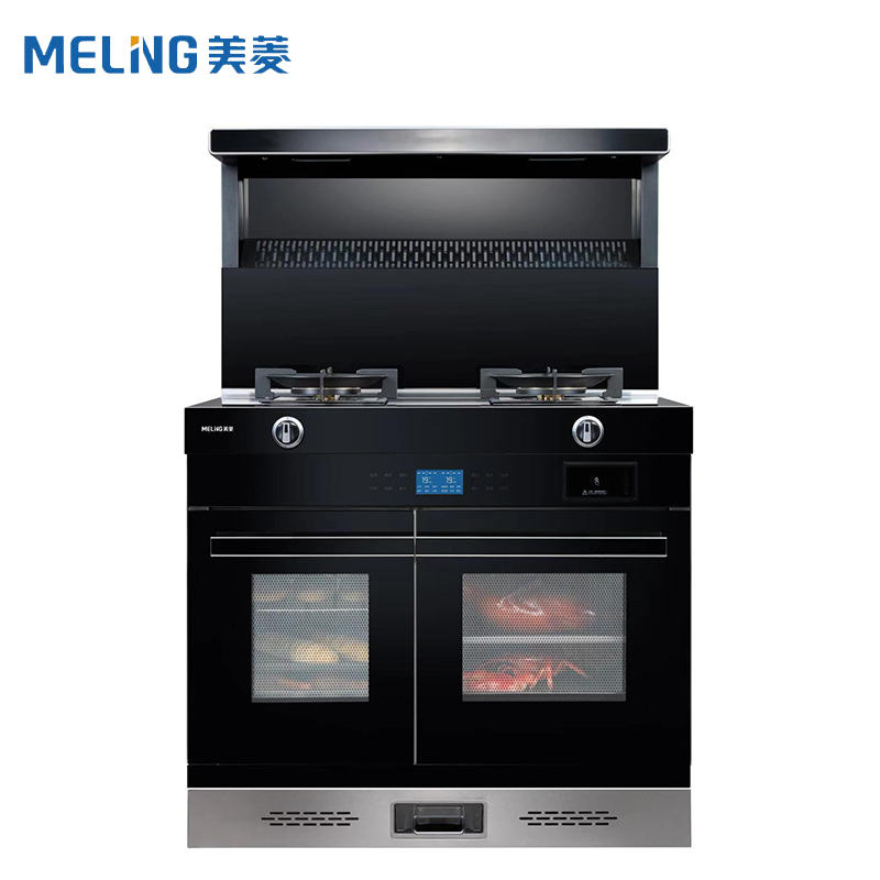 美菱(MeiLing)单蒸单烤一体集成灶防爆钢化玻璃家用一体灶 JJZT-ML1036B 天然气