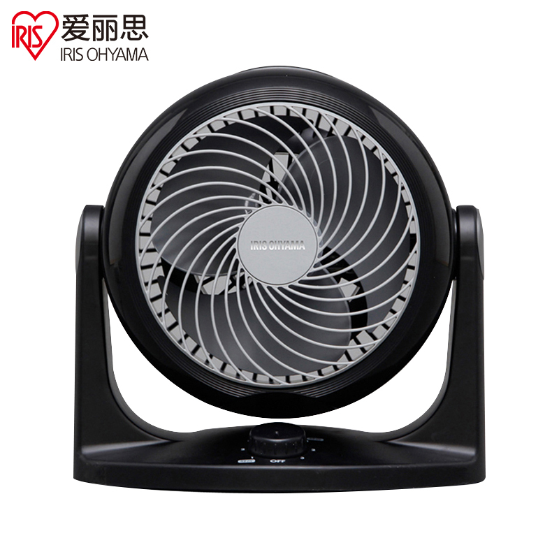 爱丽思(IRIS)空气循环扇CFA-186C 黑色基础款 43w功率升级 3档螺旋远距离送风 节能静音 四季空调伴侣