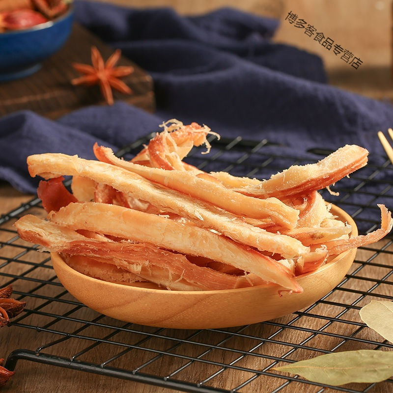 手撕鱿鱼条炭烤鱿鱼丝零食即食500g一斤大包批发价10斤一整箱30g