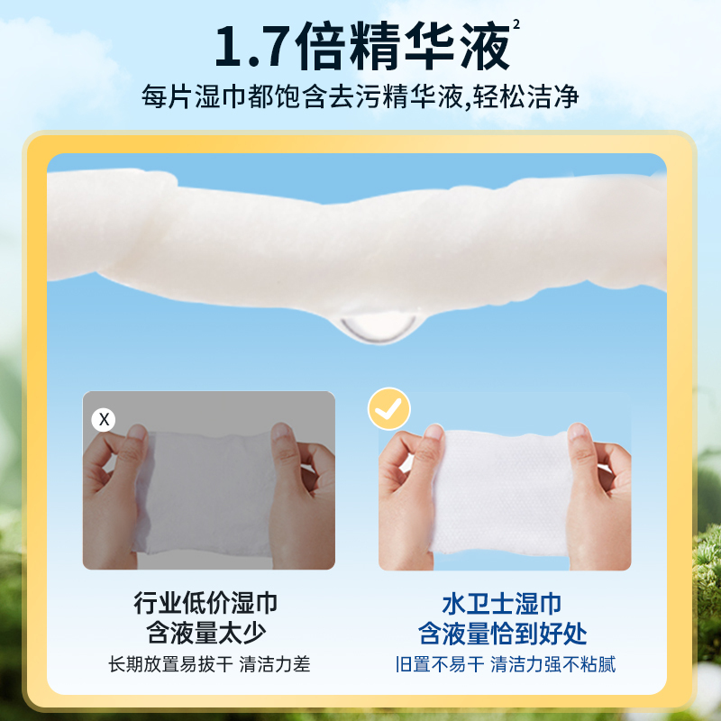 水卫仕(SHUIWEISHI) 湿巾 小白鞋适 12片高清大图