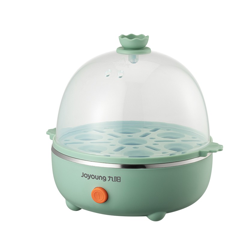 九阳(Joyoung) 煮蛋器蒸蛋器家用自动断电迷你鸡蛋羹蒸鸡蛋器蒸蛋机防干烧便携式 ZD7-GE130(飞泉绿)单层