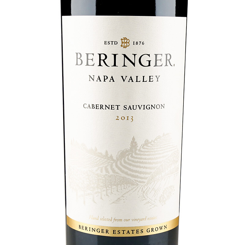 美国原瓶进口红酒 贝灵哲酒庄（Beringer）纳帕谷赤霞珠干红葡萄酒 750ml单支装
