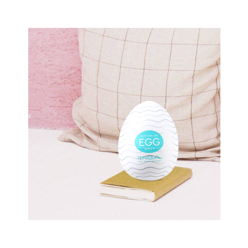 典雅(TENGA)蛋形自慰器(波浪型)EGG-001 手动飞机杯 男性系列