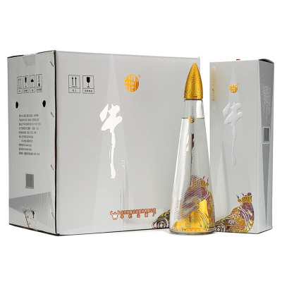 00评论数: 4百年牛栏山二锅头牛角尖金牛角52度500ml*6瓶浓香型白酒