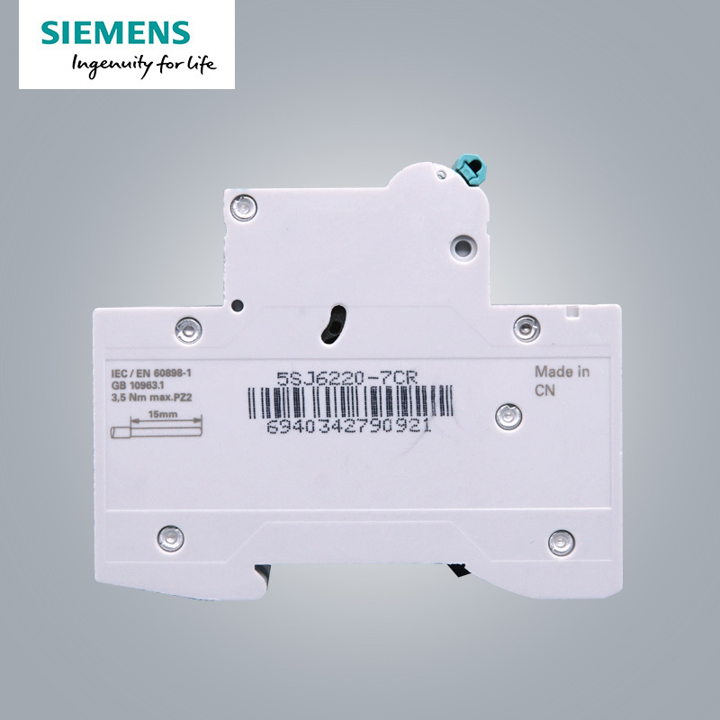 西门子(SIEMENS) 空气开关2P双进双出 20A标准型断路器5SJ62207CR