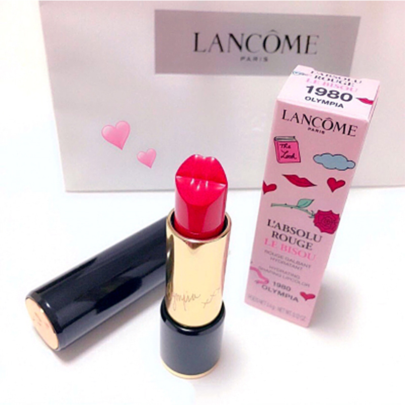 兰蔻(LANCOME)新菁纯柔润唇膏(梦幻乐园版)3.4g #1980 红色系 显色 不易脱妆