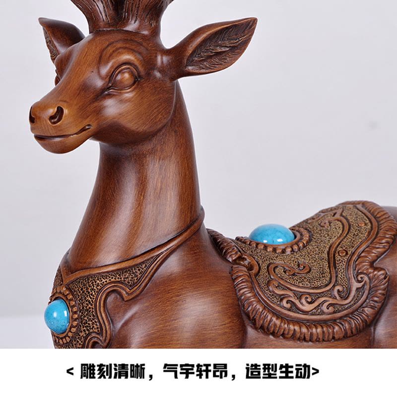 美帮汇麋鹿树脂摆件客厅电视柜酒柜样板间酒柜餐厅软装陈列摆件创意图片