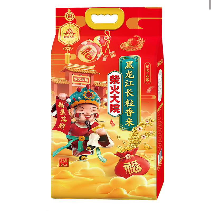 柴火大院 大米 黑龙江长粒香米 5kg高清大图