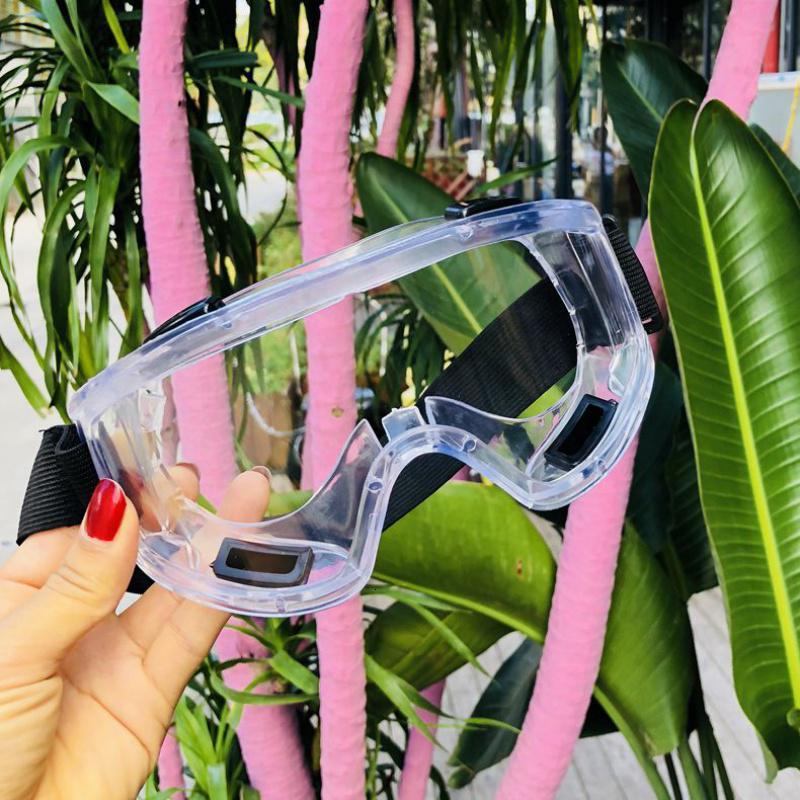 汐岩护目镜防唾沫劳保电焊保护眼睛防飞溅骑行透明防尘防风防沙防烟镜