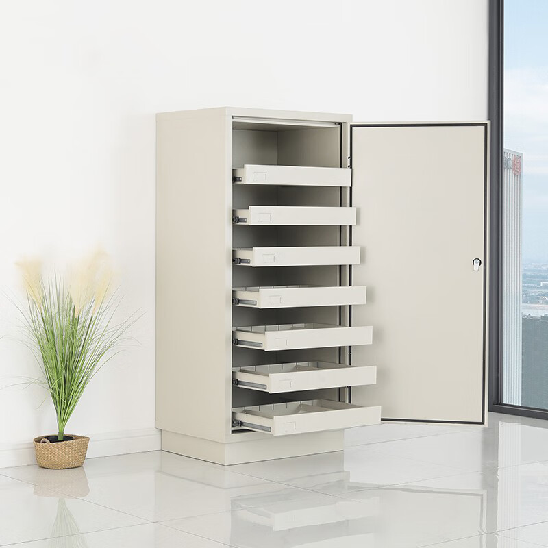 合祥源 防磁柜大七抽 含电子密码锁 525*480*1500mm QX-WJG84 组高清大图